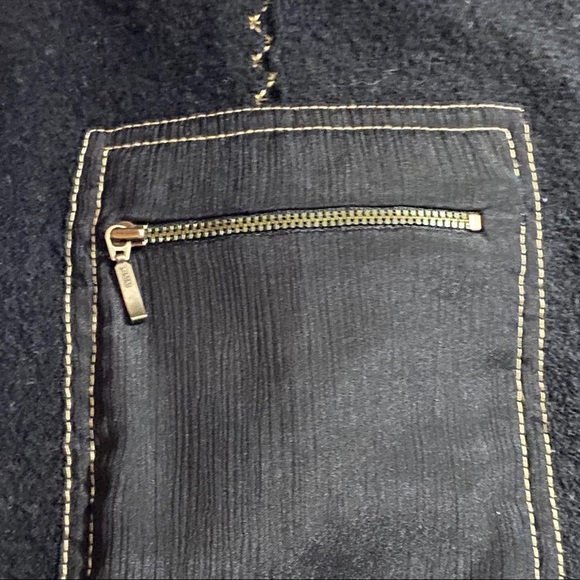 Chico’s black thin wool button up jacket vanity size 0/ US Small - Picture 4 of 8